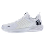 Men's Ultrashot 3 Grass Tennis Shoes White and Black,Footwear,K-Swiss,,,Tennis Express,08560-102B02copy