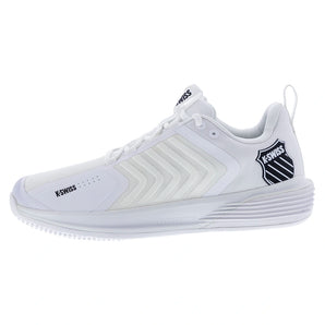 Men's Ultrashot 3 Grass Tennis Shoes White and Black,Footwear,K-Swiss,,,Tennis Express,08560-102B02copy