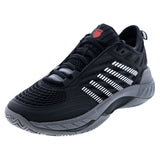 Men's Hypercourt Supreme 2 Tennis Shoes Black and Steel Gray,Footwear,K-Swiss,,,Tennis Express,09071-038Bcopy