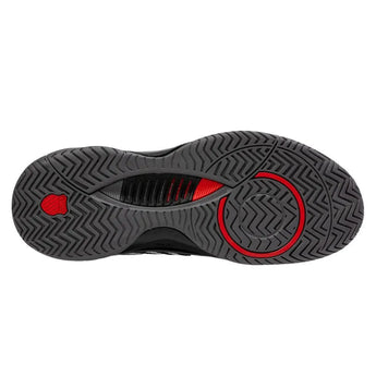 Men's Hypercourt Supreme 2 Tennis Shoes Black and Steel Gray-Footwear-K-Swiss-09071-038S24-0-Tennis Express
