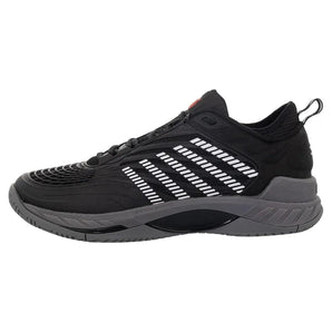 Men's Hypercourt Supreme 2 Tennis Shoes Black and Steel Gray-Footwear-K-Swiss-09071-038S24-1-Tennis Express