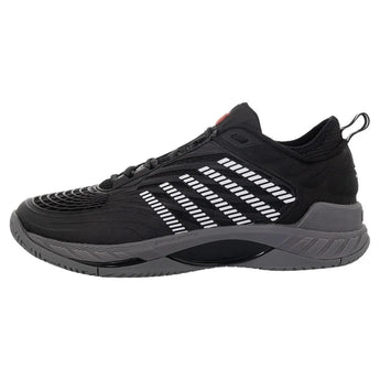 Men's Hypercourt Supreme 2 Tennis Shoes Black and Steel Gray-Footwear-K-Swiss-09071-038S24-1-Tennis Express