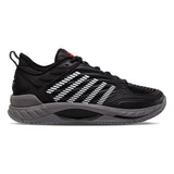 Men's Hypercourt Supreme 2 Tennis Shoes Black and Steel Gray-Footwear-K-Swiss-09071-038S24-11-Tennis Express