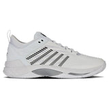 Men's Hypercourt Supreme 2 Tennis Shoes White and Black-Footwear-K-Swiss-09071-102-.00-Tennis Express