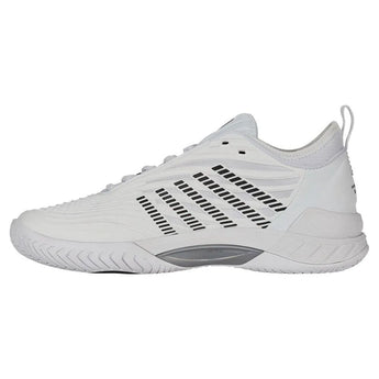 Men's Hypercourt Supreme 2 Tennis Shoes White and Black-Footwear-K-Swiss-09071-102-4-Tennis Express