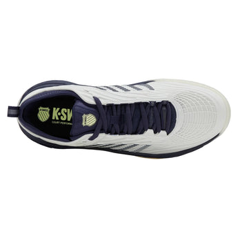 Men's Hypercourt Supreme 2 Tennis Shoes Blanc de Blanc and Naval Academy, K-Swiss, Tennis Express, 09071-171H25-7