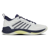 Men's Hypercourt Supreme 2 Tennis Shoes Blanc de Blanc and Naval Academy, K-Swiss, BLANC_DE_BLANC/NV, Tennis Express, 09071-171H25-BLANC-DE-BLANC-NV-1