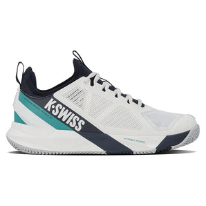 Men's CLAY Court K-Frame Speed Rublo Tennis Shoes Blanc de Blanc and Carbon,Footwear,K-Swiss,,,Tennis Express,09485-162F26-1