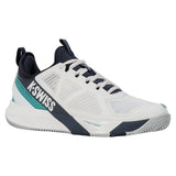 Men's CLAY Court K-Frame Speed Rublo Tennis Shoes Blanc de Blanc and Carbon,Footwear,K-Swiss,Blanc de Blanc/Carbon,7,Tennis Express,09485-162F26