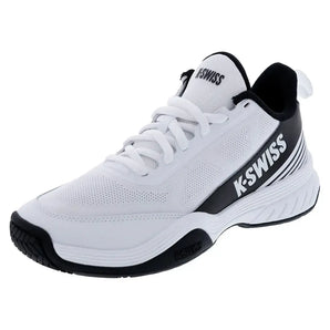 Men's SpeedEx 2 Tennis Shoes White and Black,Footwear,K-Swiss,7,,Tennis Express,09486-184F25copy