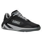 Men's K-Frame Pickleball Shoes Black and Ultimate Gray,Footwear,K-Swiss,Black/Ultimate Gray,7,Tennis Express,09491-006-1