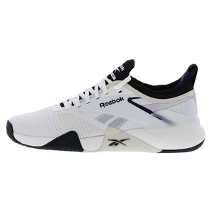 Unisex Nano Court Training Shoes White and Black-Footwear-Reebok-100225418-U2501copy-Tennis Express