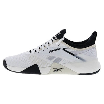 Unisex Nano Court Training Shoes White and Black-Footwear-Reebok-100225418-U2501copy-Tennis Express