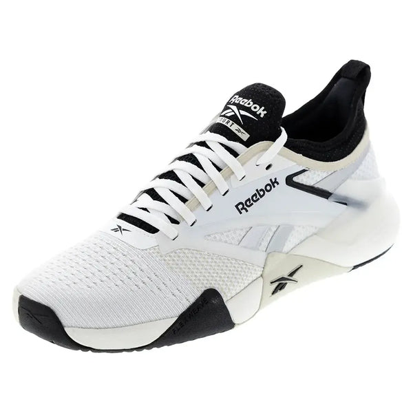 Unisex Nano Court Training Shoes White and Black-Footwear-Reebok-100225418-U25copy-Tennis Express