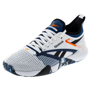 Unisex Nano Court Training Shoes Athletic Blue and White-Footwear-Reebok-10024471601copy-Tennis Express
