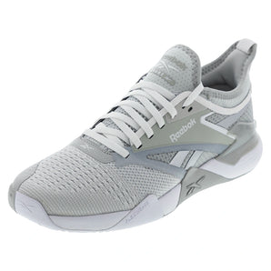 Unisex Nano Court Training Shoes Grey and White-Footwear-Reebok-10024471701copy-Tennis Express