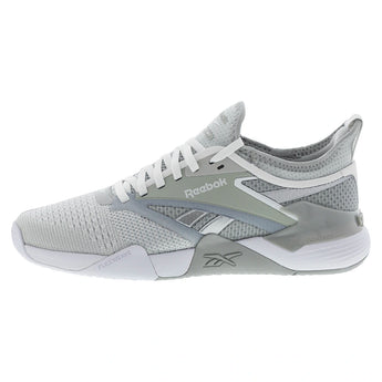 Unisex Nano Court Training Shoes Grey and White-Footwear-Reebok-10024471702copy-Tennis Express