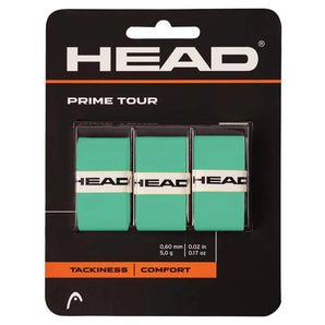 Prime Tour Tennis Overgrip 3-Pack Mint Blue-Accessories-Head-100280-DEFAULT-L-1-[Sku]-Tennis Express