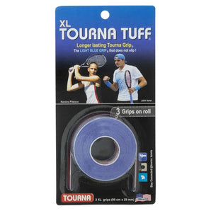 Tuff XL Overgrip Blue 3 Pack-Accessories-Tourna-100287-DEFAULT-L-Tennis Express