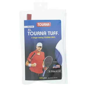 Tuff XL Overgrip Blue 10 Pack-Accessories-Tourna-100288-DEFAULT-L-Tennis Express