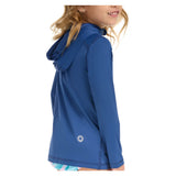 Juniors' Full Zip Tennis Hoodie Navy, BloqUV, Tennis Express, 1003-NVYF26-6