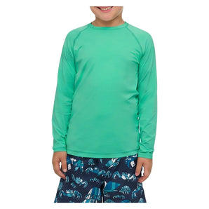 Juniors' Crew Neck Long Sleeve Tennis Top Jade, BloqUV, Tennis Express, 1005-JDEF26-1