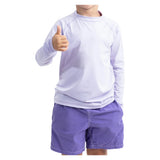 Juniors' Crew Neck Long Sleeve Tennis Top Lavender, BloqUV, Tennis Express, 1005-LVDF26-6