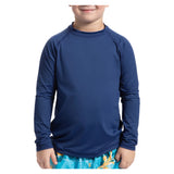 Juniors' Crew Neck Long Sleeve Tennis Top Navy, BloqUV, Tennis Express, 1005-NVYF26-2