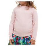 Juniors' Crew Neck Long Sleeve Tennis Top Tickle Me Pink, BloqUV, Tennis Express, 1005-TMPF26-2