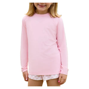 Juniors' Crew Neck Long Sleeve Tennis Top Tickle Me Pink, BloqUV, Tickle Me Pink, Tennis Express, 1005-TMPF26-TICKLE-ME-PINK-1