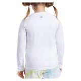Juniors' Crew Neck Long Sleeve Tennis Top White, BloqUV, Tennis Express, 1005-WHTF26-1