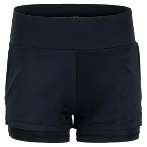 Women's Lulie 4 Inch Tennis Short Onyx-Apparel-Tail-100673-DEFAULT-L-Tennis Express