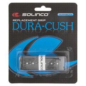 Dura-Cush Cushion Tennis Replacement Grip-Accessories-Solinco-100896-BLACK-L-Tennis Express