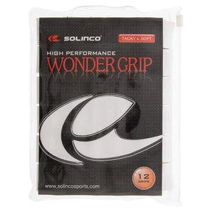 Wonder Tacky Tennis Over Grip White 12 Pack-Accessories-Solinco-100900-DEFAULT-L-Tennis Express