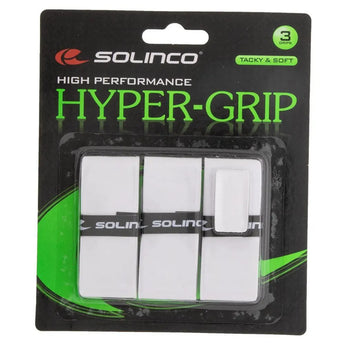Hyper Extra Tacky Tennis Over Grip White 3 Pack-Accessories-Solinco-100907-DEFAULT-L-Tennis Express