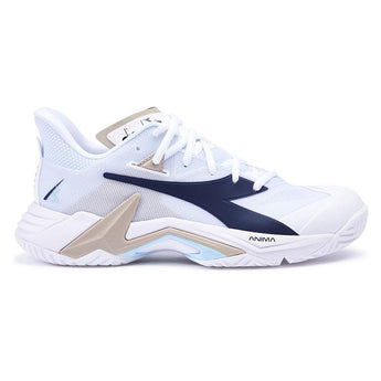 Women's B.Icon 3 Tennis Shoes White and Blue Corsair,Footwear,Diadora,,,Tennis Express,101.181462_C1494_01_ade2418a-6e78-4ca1-8e8d-5c13c9e76362