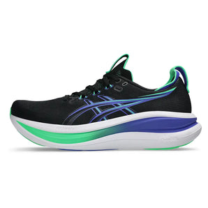 Men's Gel-Nimbus 28 Running Shoes Black and Cobalt Burst-Footwear-Asics-1011C127-003-1-Tennis Express