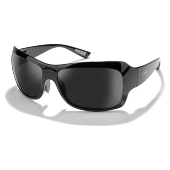 Nucla Plant-Based Wrap Polarized Sunglasses Gloss Black and Dark Grey-Accessories-Zeal Optics-101208-DEFAULT-L-1-[Sku]-Tennis Express