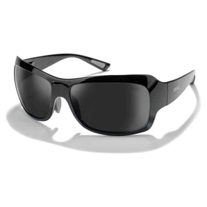 Nucla Plant-Based Wrap Polarized Sunglasses Gloss Black and Dark Grey-Accessories-Zeal Optics-101208-DEFAULT-L-1-[Sku]-Tennis Express