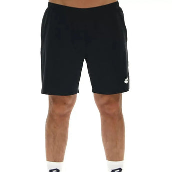 Men's Top II 7 Inch Tennis Short-Apparel-Lotto-101891-1CL_ALL_BLACK-L-Tennis Express