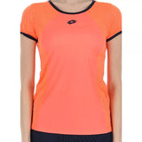 Women's Superrapida V Pickleball Top-Apparel-Lotto-101897-16M_CORAL_FLUO-L-Tennis Express