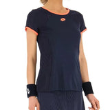 Women's Superrapida V Pickleball Top-Apparel-Lotto-101897-1CI_NAVY_BLUE-L-Tennis Express