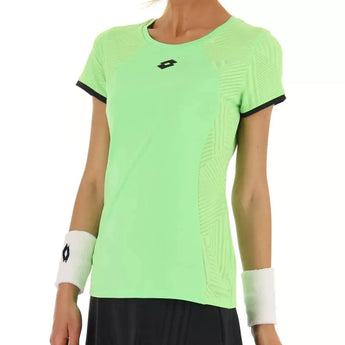 Women's Superrapida V Pickleball Top-Apparel-Lotto-101897-1CR_GREEN_APPLE_NEON-L-Tennis Express