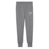 Girls' Sportswear Club French Terry Pants-Apparel-Nike-102130-093_CARBON_HTELM_PK-L-Tennis Express
