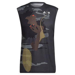 Unisex New York UNITEFIT Sleeveless Tennis Top Carbon-Apparel-Adidas-102328-DEFAULT-L-Tennis Express