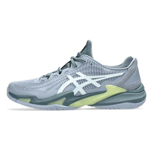 Men's Court FF 3 Tennis Shoes Grey Blue and White,Footwear,Asics,,,Tennis Express,1041A370-404U26-1