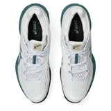 Men's Court FF 3 Tennis Shoes White and Foggy Teal,Footwear,Asics,,,Tennis Express,1041A370_107-3