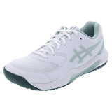Men's GEL-Dedicate 8 Tennis Shoes White and Cold Moss-Footwear-Asics-1041A408-107S26copy-674437Tennis Express