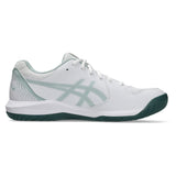 Men's GEL-Dedicate 8 Tennis Shoes White and Cold Moss-Footwear-Asics-1041A408_107S26-1-Tennis Express