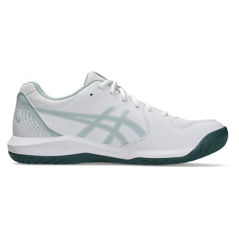 Men's GEL-Dedicate 8 Tennis Shoes White and Cold Moss-Footwear-Asics-1041A408_107S26-1-Tennis Express
